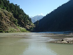 Kunhar river in Naran valley of Pakistan.jpg