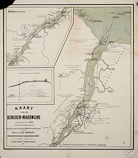 Map of the Maroni River from 1896