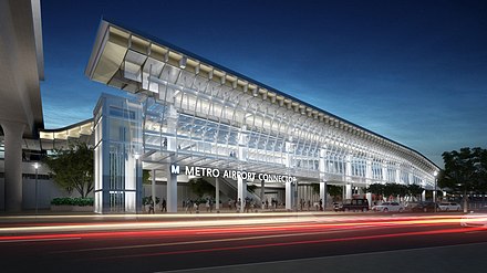 Rendering of the LAX/Metro Transit Center station