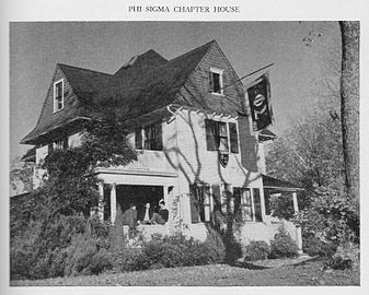 ΦΣΚ's Lambda Triton chapter, at Rhode Island, circa 1948