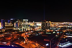 Las Vegas Skyline at night North (7314937576).jpg
