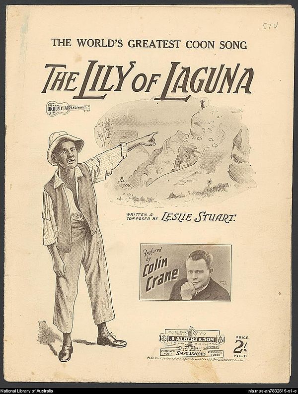 Sheet music for "Lily of Laguna", 1898