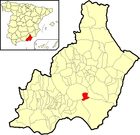 Расположение муниципалитета Туррильяс на карте провинции