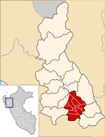 Location of the province Cajamarca in Cajamarca.svg