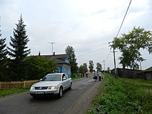 Hauptstraße in Lomonossowo