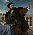 Лоренцо Лотто. «Портрет невідомого у відкритій галереї», 1525 р.