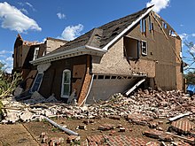 Low-end EF3 damage to a home in Virginia Beach, Virginia Low-end EF3 damage to a home in Virginia Beach, Virginia.jpg