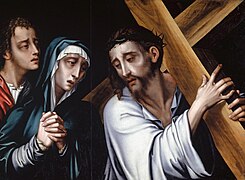 Luis de Morales. Christ Carrying the Cross with the Virgin and Saint John. Kunstmuseum Basel.jpg