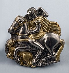 An object from the exhibition of the Lukovit Thracian treasure, 4th century BC