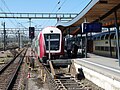 De L-trein Aarlen - Luxemburg te station Luxemburg