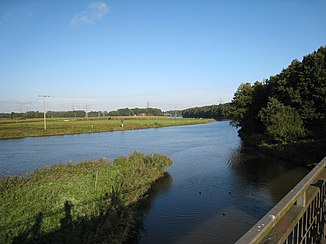 A Große Aa összefolyása az Ems-ben