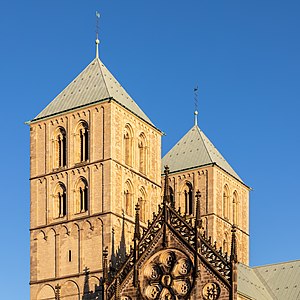 Münster St.-Paulus-Dom: Vorgängerbauten (1. und 2. Dom), Baugeschichte des heutigen Doms (ab 1192), Architektur