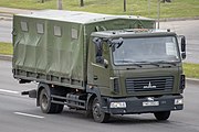 Беларуская: Грузавік МАЗ. Мінск, Беларусь English: MAZ truck. Minsk, Belarus Русский: Грузовой автомобиль МАЗ. Минск, Беларусь