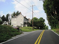 Westbound MD 56 in Big Spring