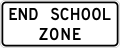 S5-2aTP End school zone (plaque)