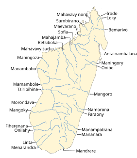 River systems in Madagascar