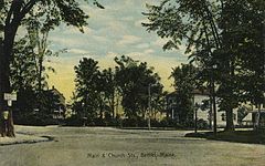 Main and Church streets in 1913