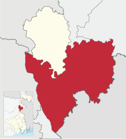 Malda Sadar (subdivision) in Malda (West Bengal).svg