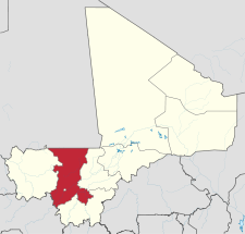 Koulikoron alue Malin kartalla.