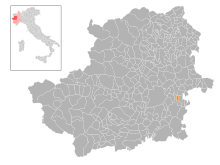 Localisation de Montaldo Torinese