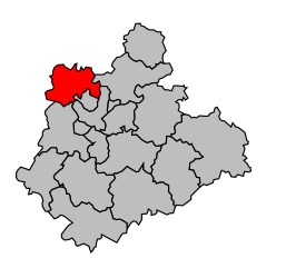 Canton de Nieul - Carte