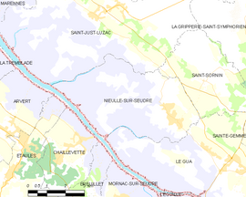 Mapa obce Nieulle-sur-Seudre