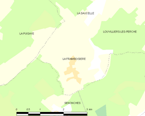 Poziția localității La Framboisière