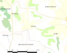 Mapa obce Orville