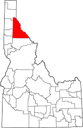 Contea di Shoshone – Mappa