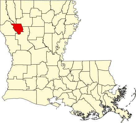 Location of Red River Parish in Louisiana Map of Louisiana highlighting Red River Parish.svg