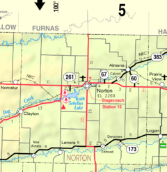 Карта Norton Co, Ks, USA.png