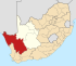 Map of South Africa with Namakwa highlighted (2011).svg