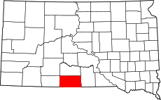 Map of South Dakota highlighting Todd County.svg
