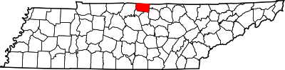 Map of Tennessee highlighting Macon County.svg