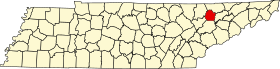 Placering af Union County