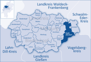 Poziția localității Stadtallendorf
