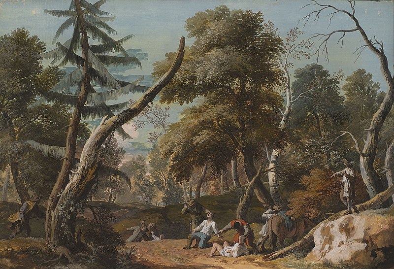 File:Marco Ricci (Belluno 1676-Venice 1730) - Woodland Scene with Bandits - RCIN 404311 - Royal Collection.jpg