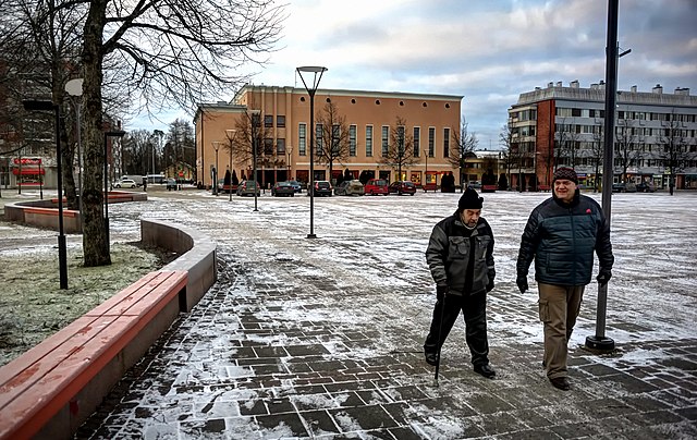 The Forssa market square on 30 December 2015