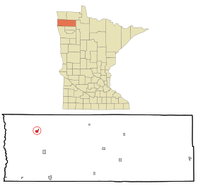 Marshall County Minnesota Incorporated and Unincorporated areas Stephen Highlighted.svg