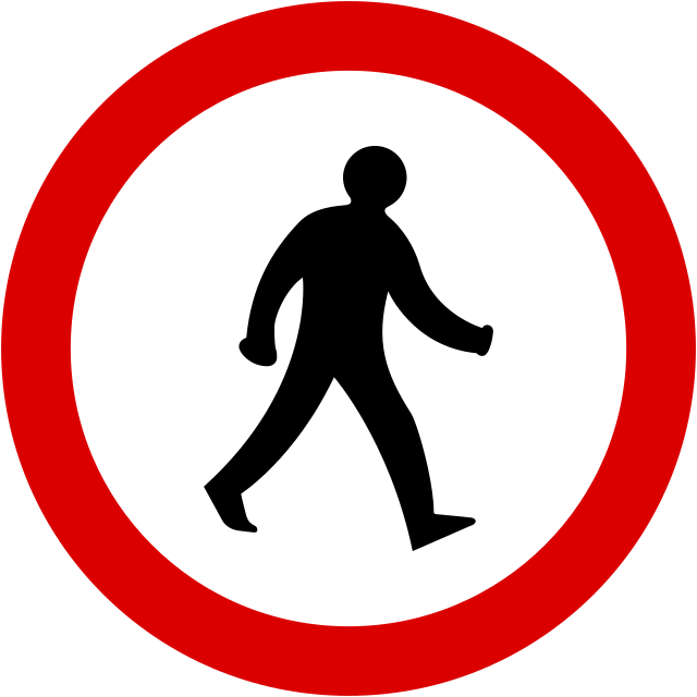 File:Mauritius Road Signs - Warning Sign - Pedestrian Crossing.svg -  Wikipedia