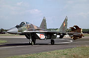 MiG-29 in East German service MiG-29 (12196698226).jpg
