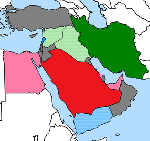 Middle Eastern Cold War map (Iran-Saudi proxy).png