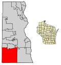 Thumbnail for File:Milwaukee County Wisconsin Incorporated and Unincorporated areas Franklin Highlighted.svg