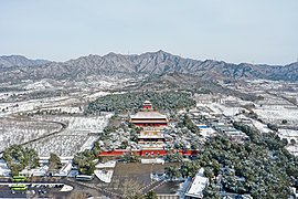 The Changling mausoleum where the Yongle emperor（Reign 1402.7.17 – 1424.8.12） was buried.