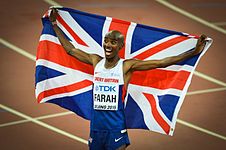 Mo Farah vann guld på herrarnas 10 000 meter och 5 000 meter.