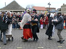 Old Hunts Molly dancers at Whittlesea Straw Bear Festival MollyDancers.jpg