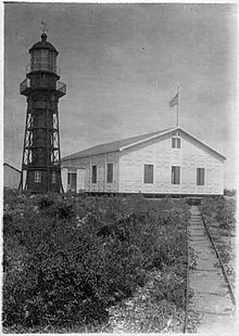 Mona Island Lighthouse in 1913