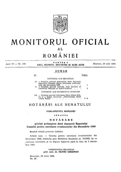 File:Monitorul Oficial al României. Partea I 1994-07-13, nr. 178.pdf