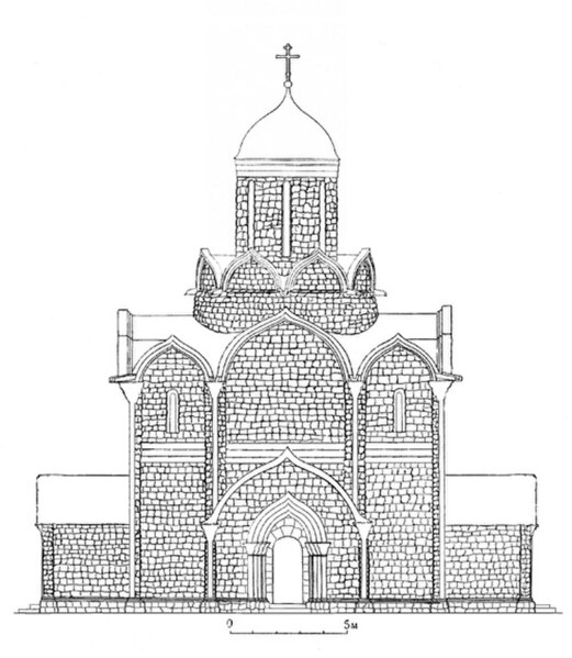 Dormition cathedral of Ivan Kalita. Reconstruction by Sergey Zagraevsky.