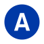 "A" train symbol